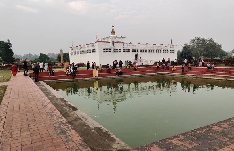 लुम्बिनी : बुद्ध जन्मस्थलमा विदेशी पर्यटक चहलपहल