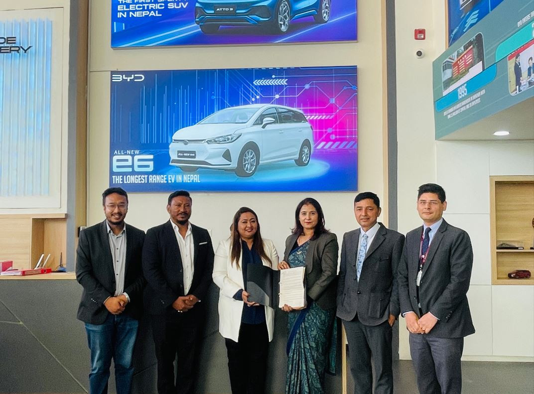 BYD and Everest Bank join hands to offer easy retail financing for BYD EVs in Nepal