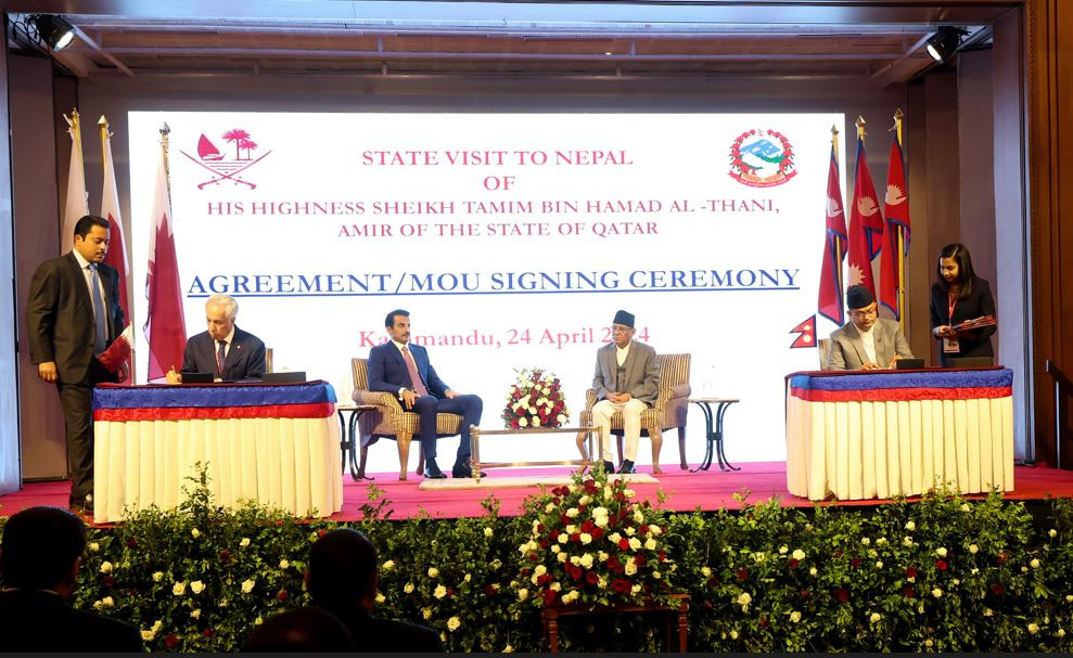 नेपाल र कतारबीच विभिन्न आठ क्षेत्रमा सहकार्य गर्ने समझदारी, संयुक्त वाणिज्य परिषद् स्थापनाको घोषणा